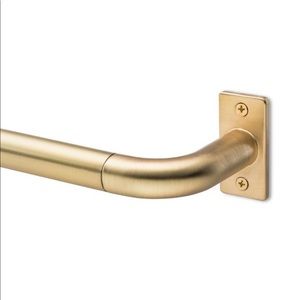 NWT Project 62 French Curtain Rod, Antique Brass 36-66”